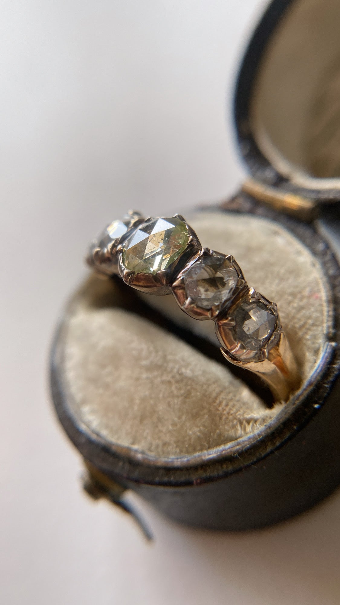 sold/ layaway 2/the rosecut diamond half hoop