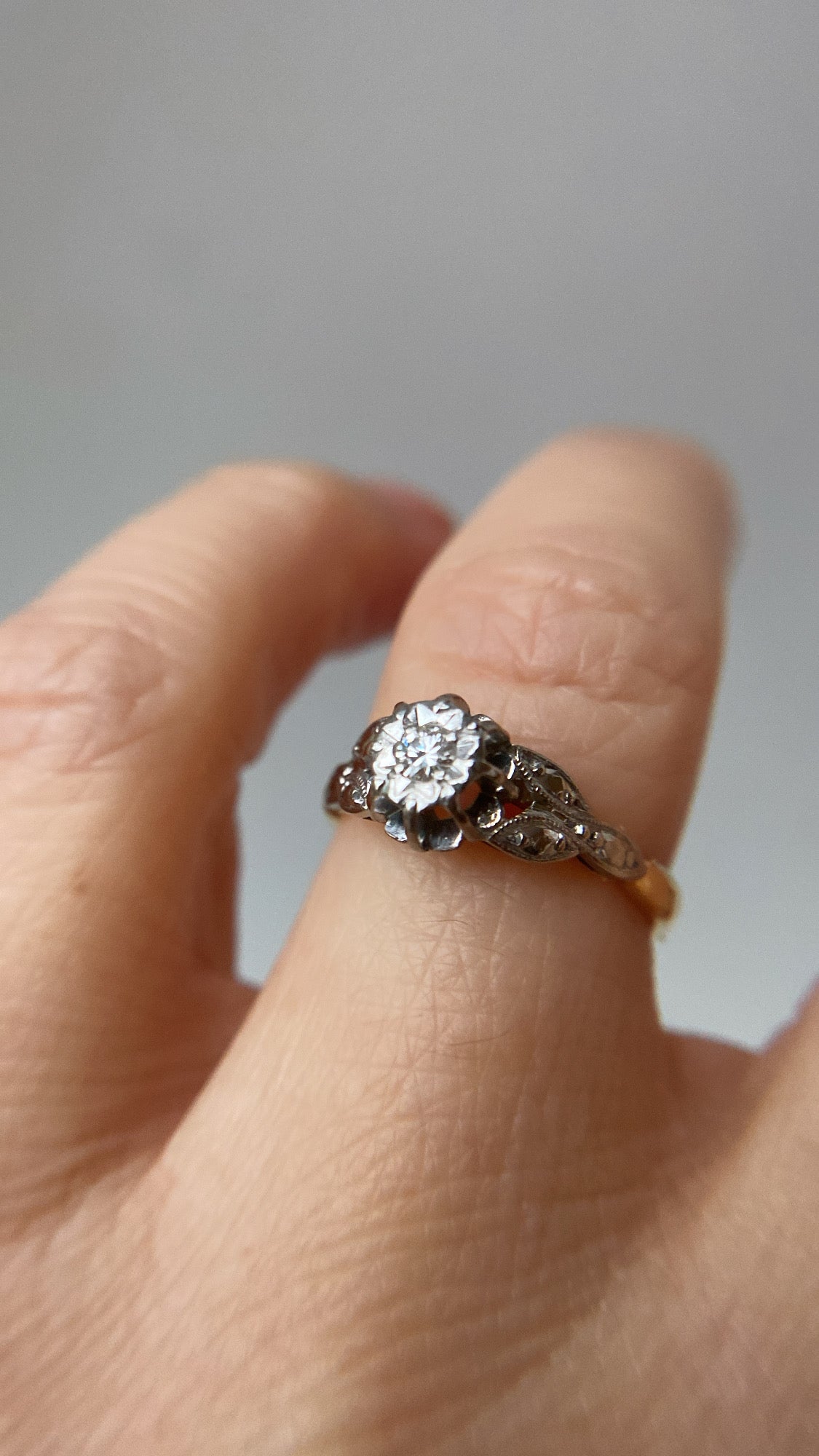 the Art Deco solitaire