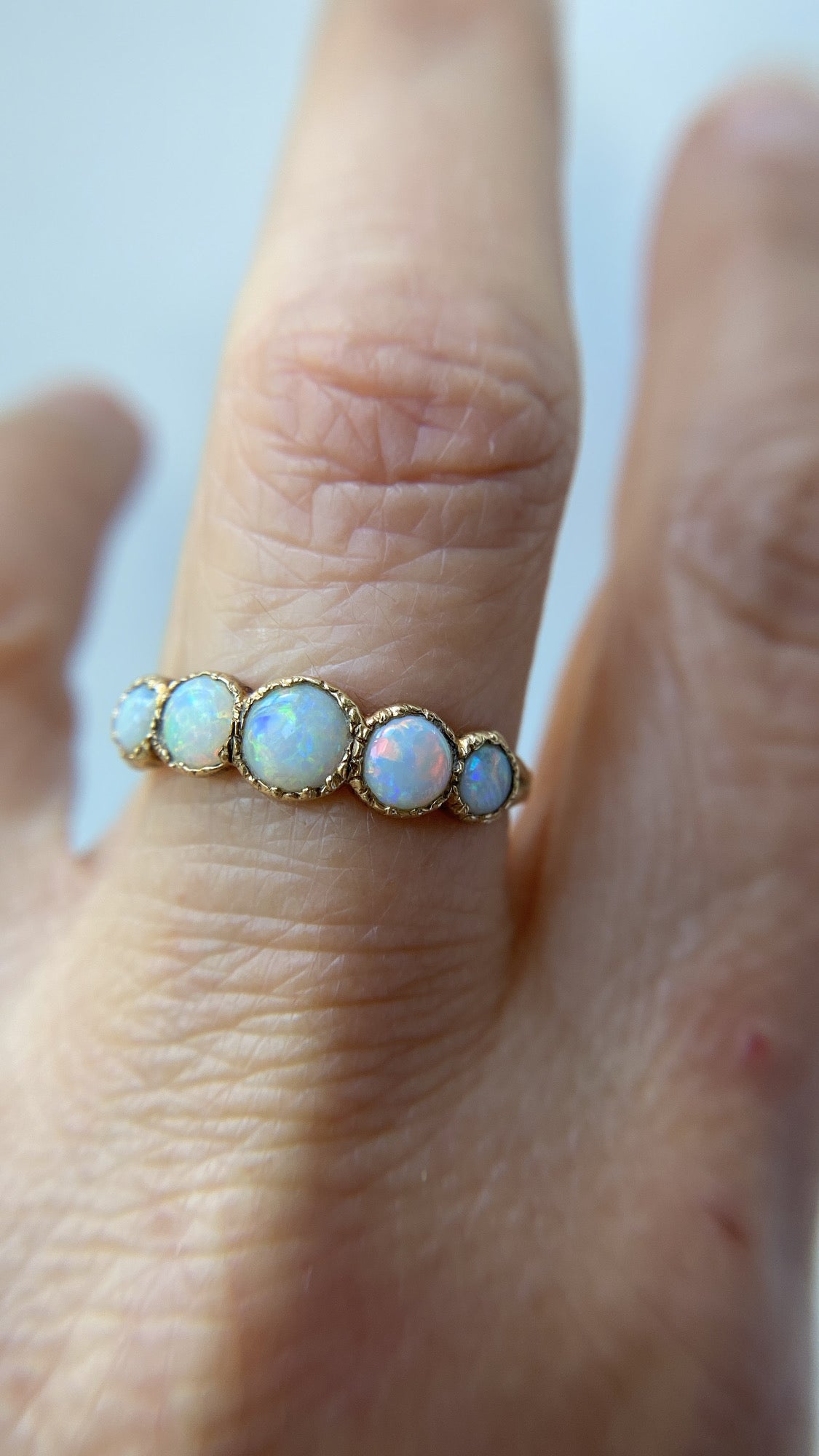 the opal half hoop