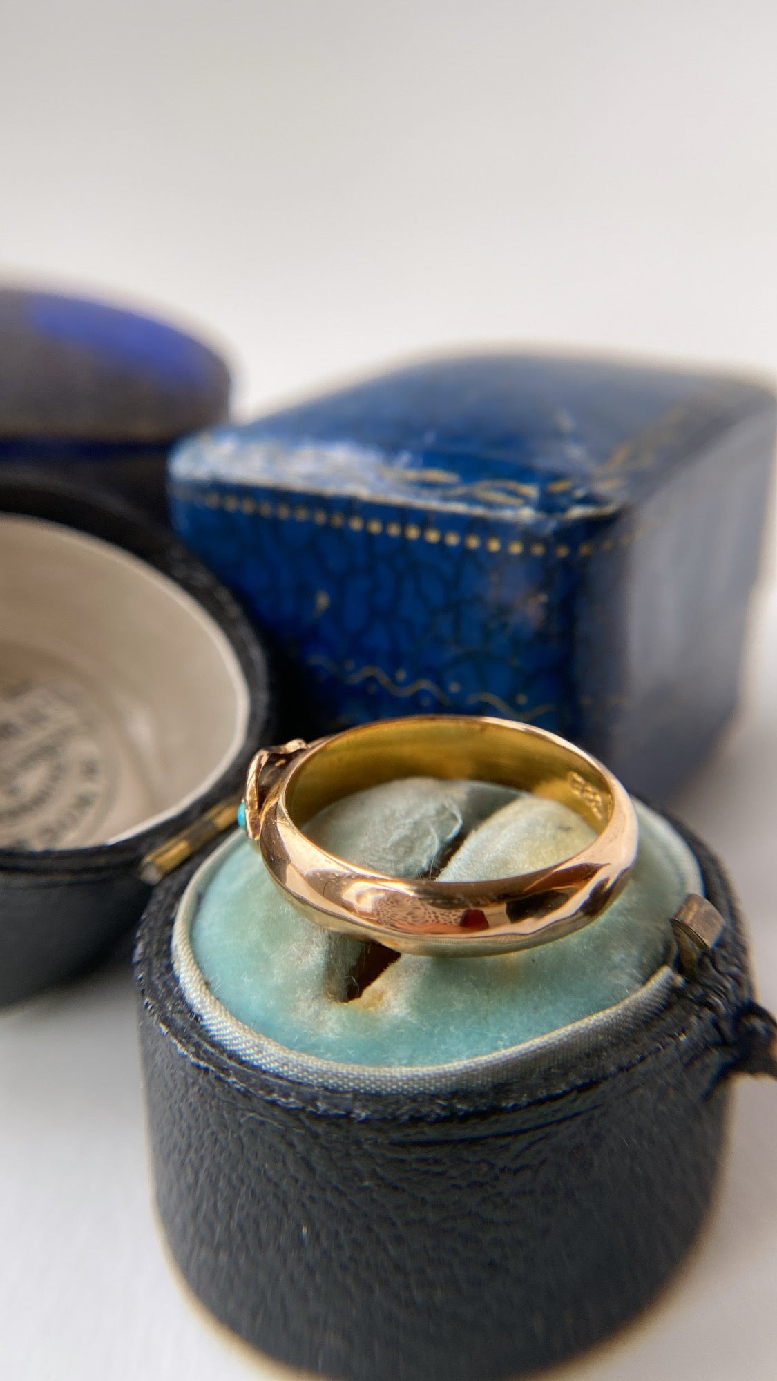 the antique turquoise buckle ring