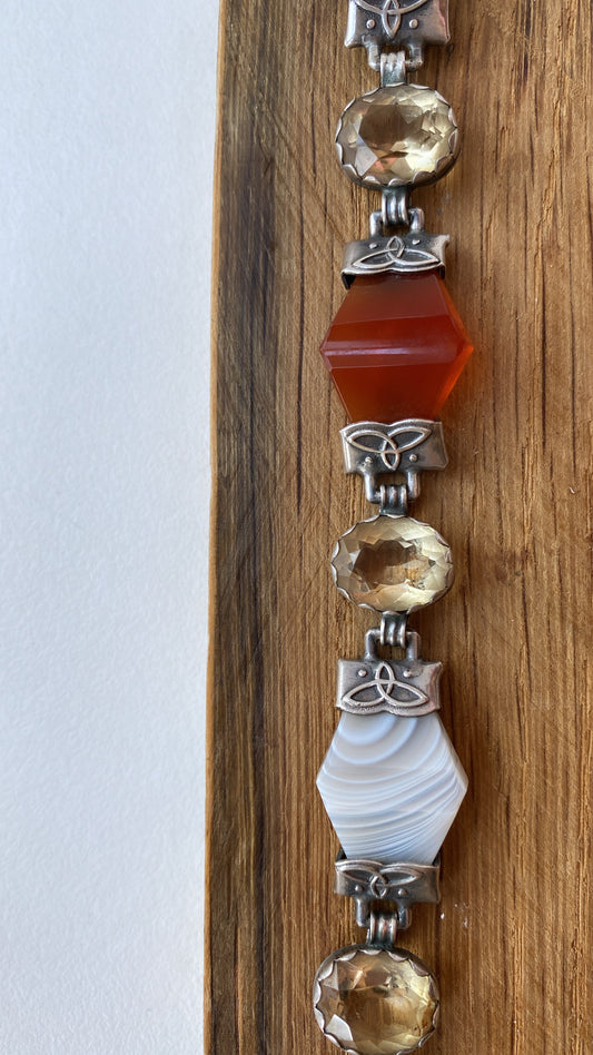 the Scottish agate and cairngorm bracelet