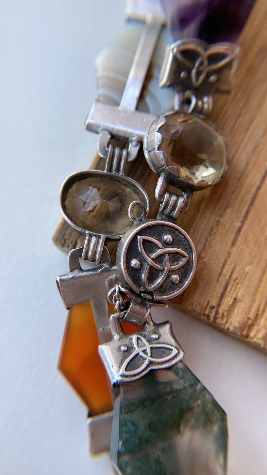 the Scottish agate and cairngorm bracelet