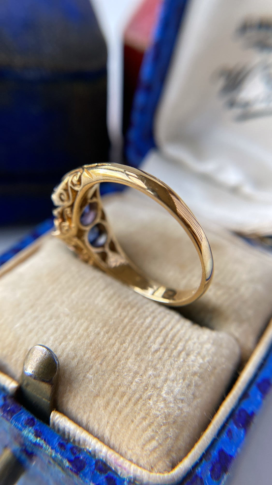 the sapphire and diamond ring