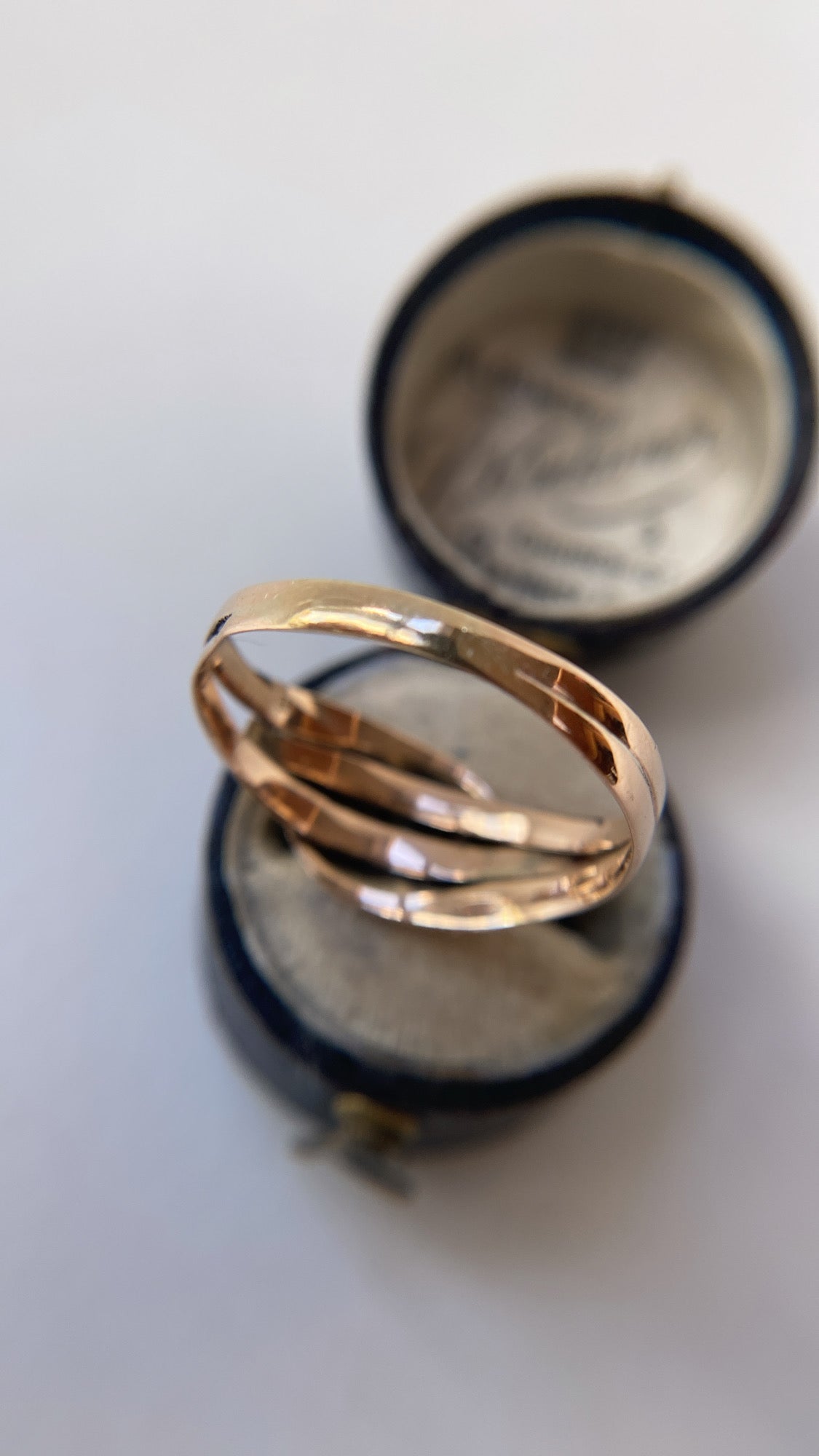 antique double snake ring