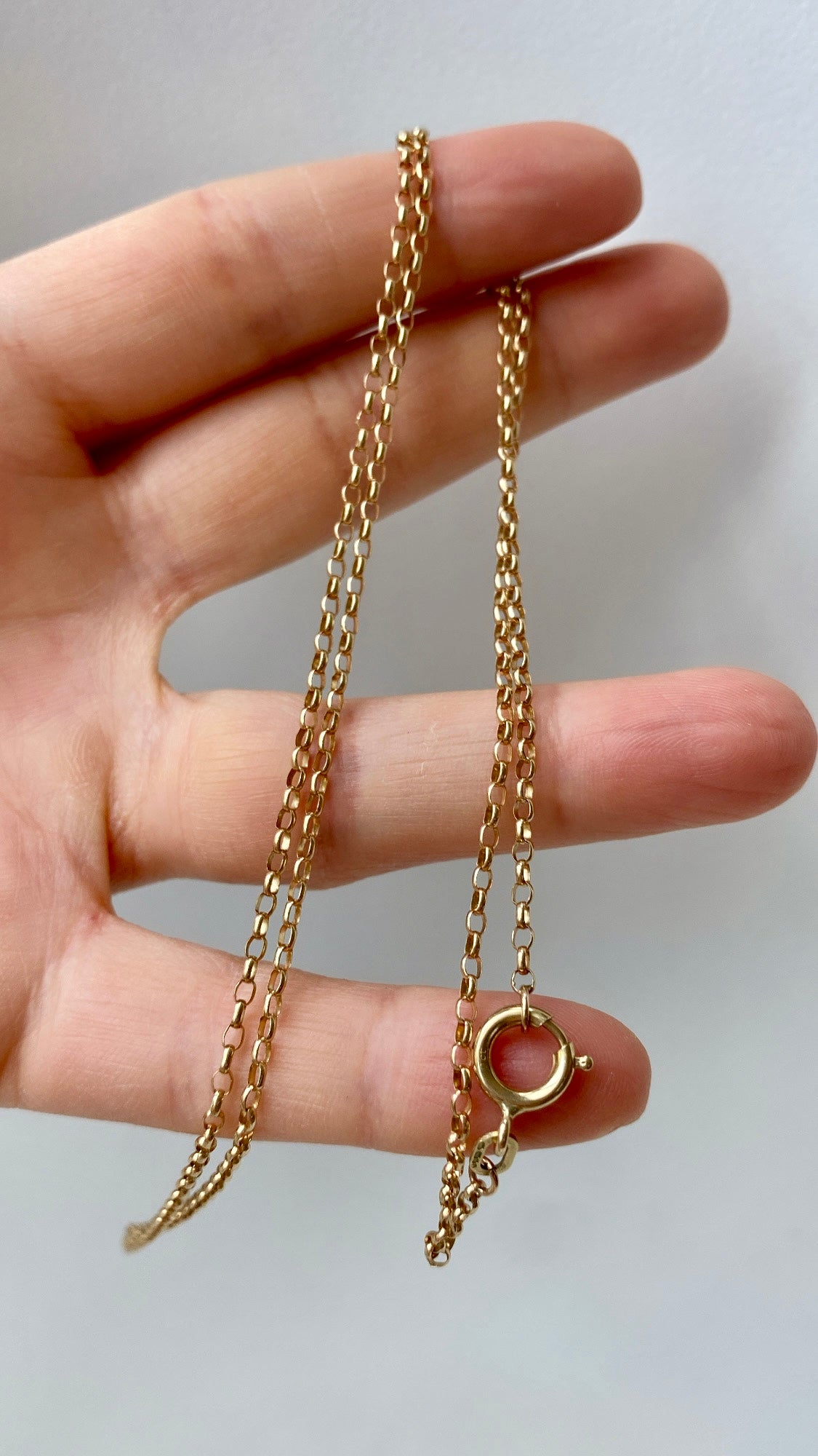 the 9ct yellow gold chain