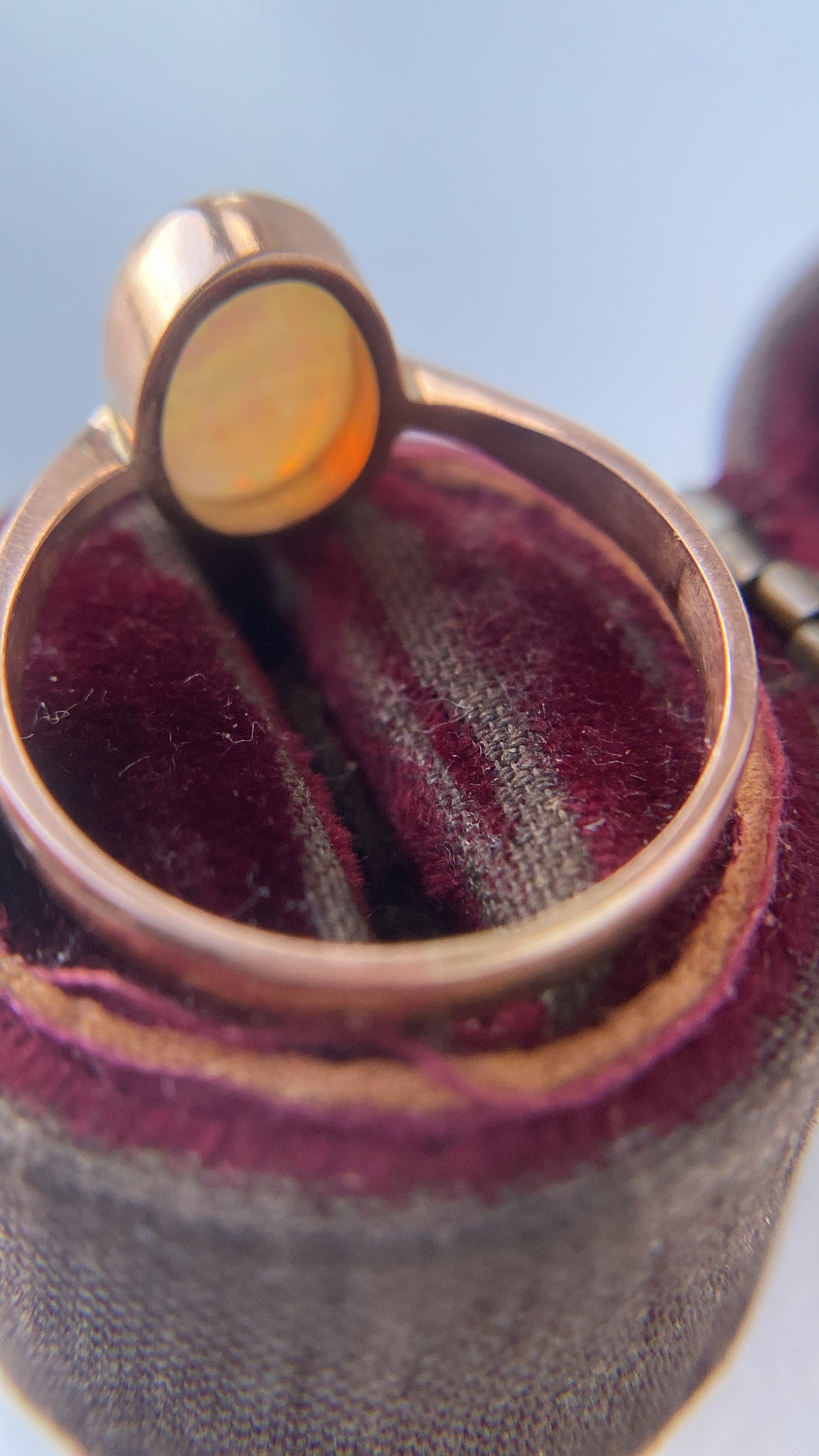 the antique opal solitaire