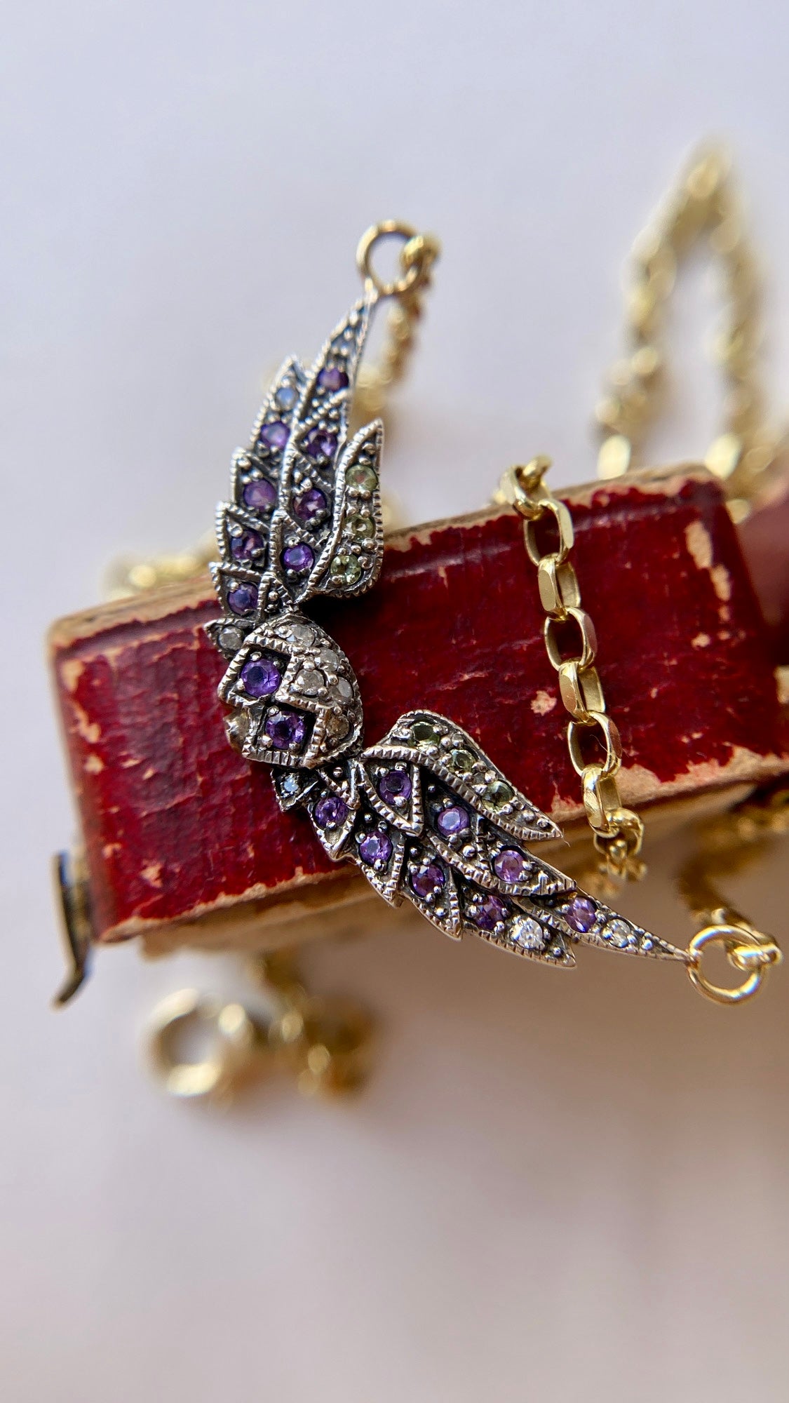 wings pendant and chain