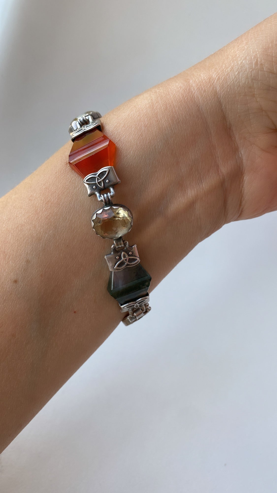 the Scottish agate and cairngorm bracelet