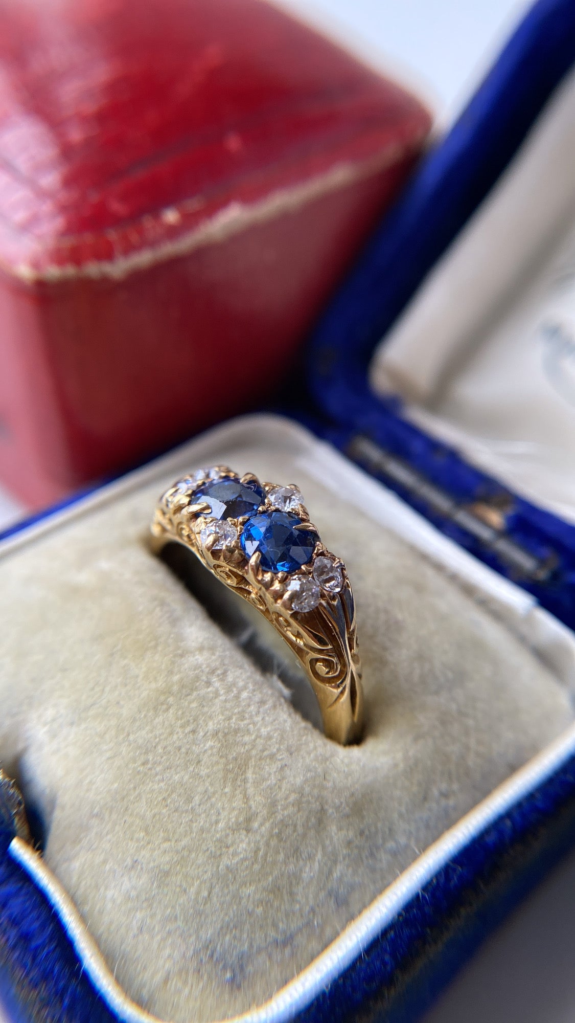 the sapphire and diamond ring