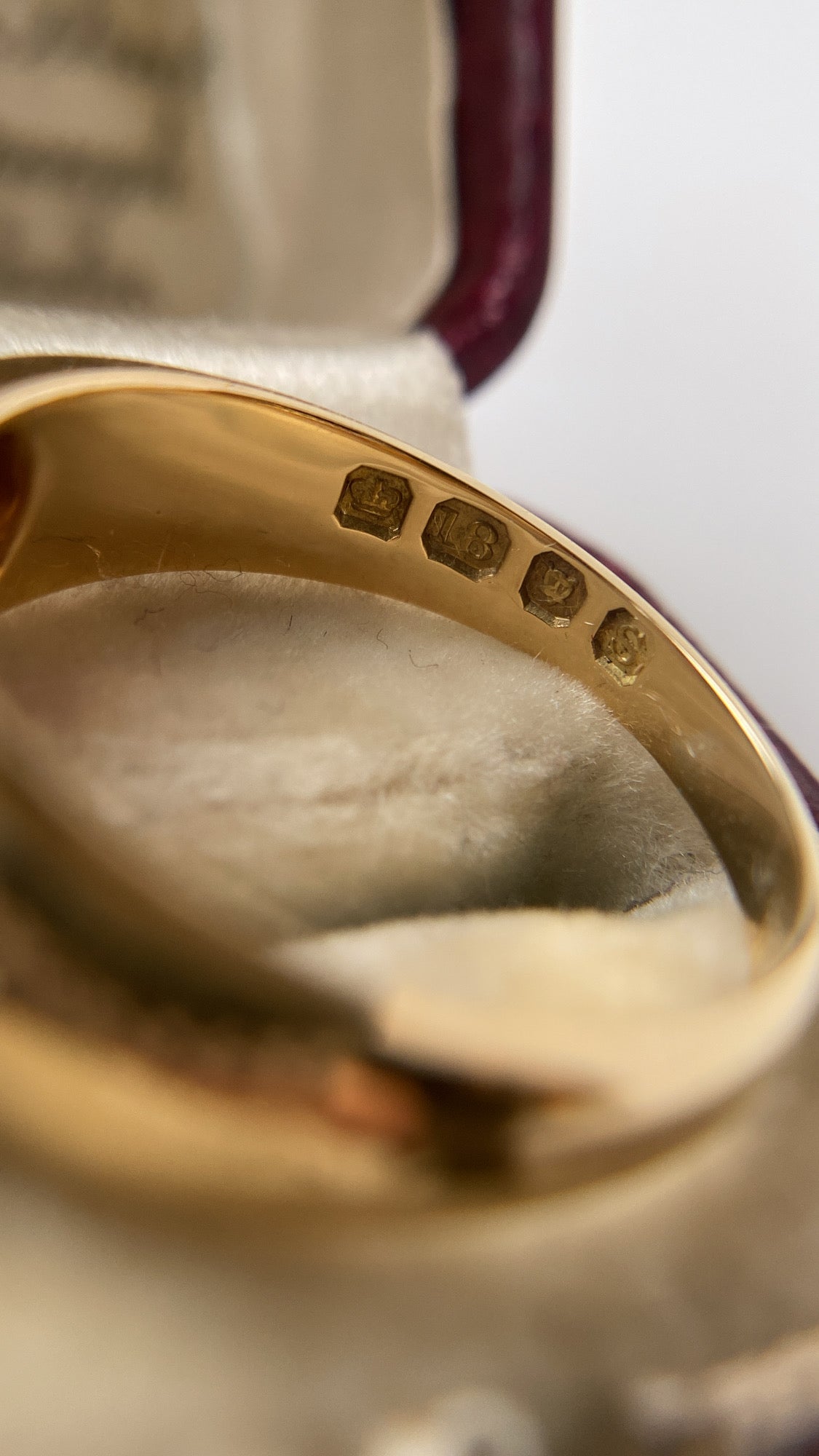 the ruby and diamond flush set band