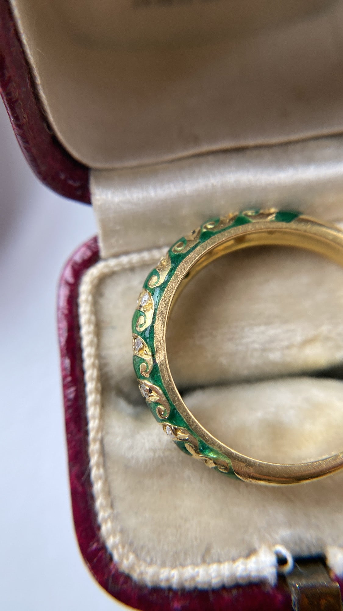 the french enamel and diamond band