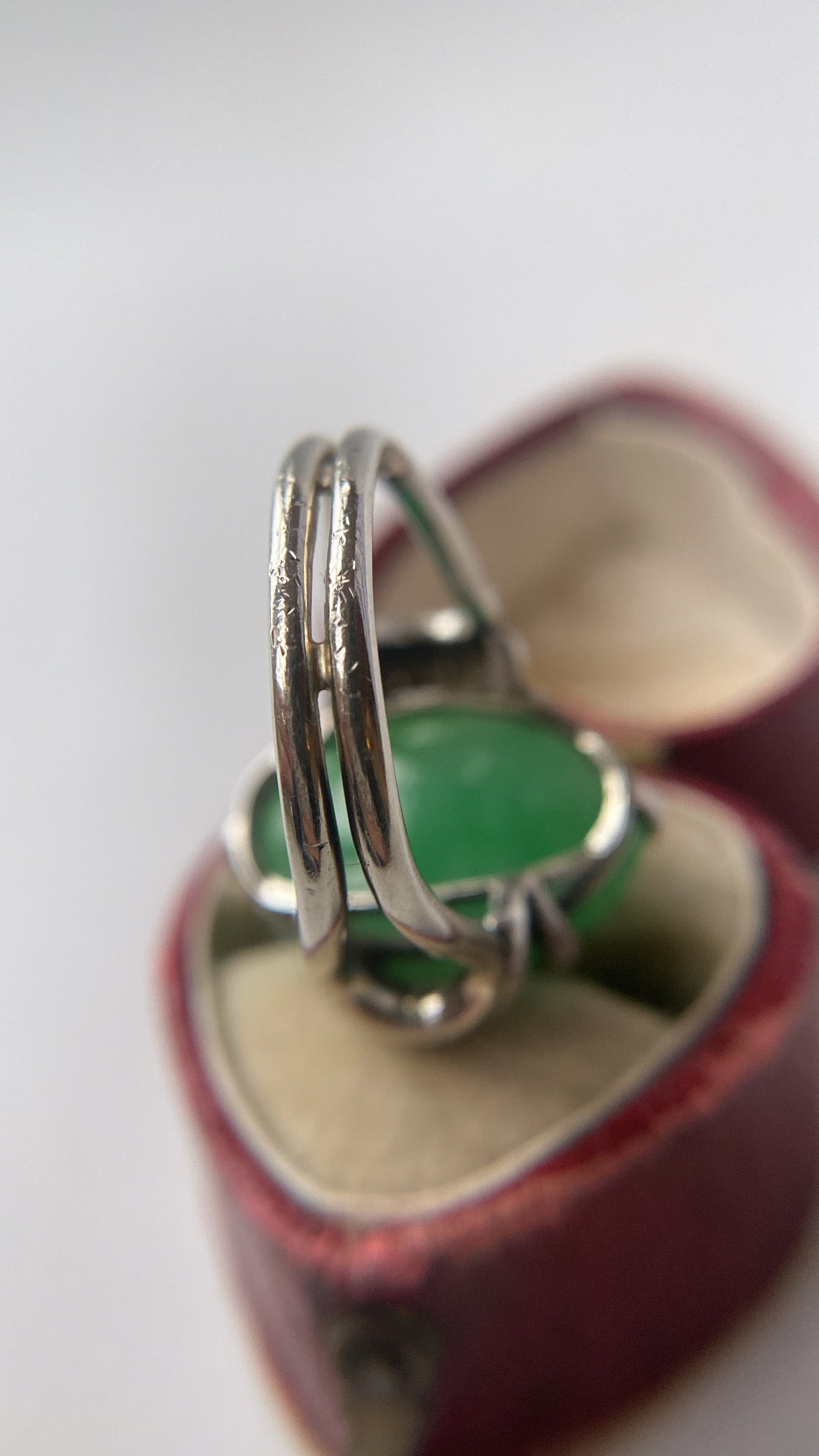 art deco jade ring