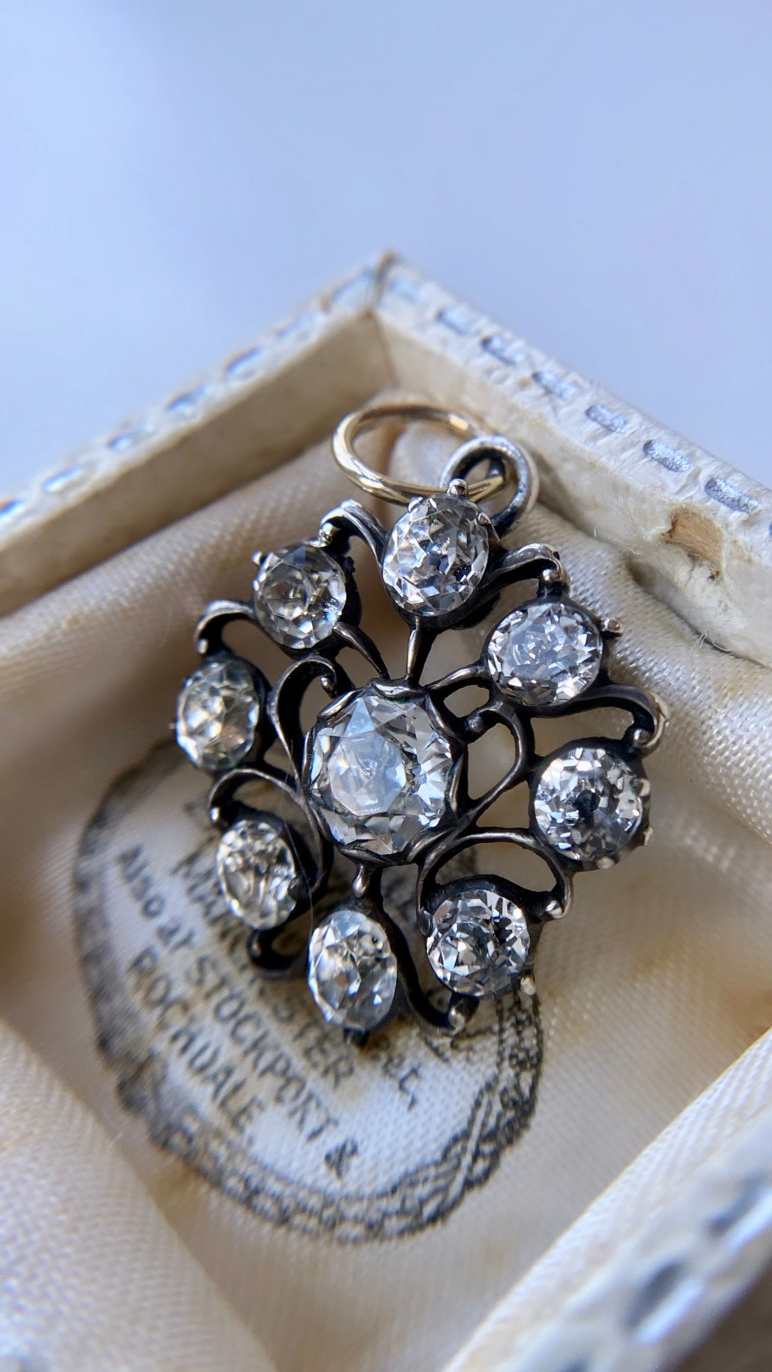 antique paste pendant