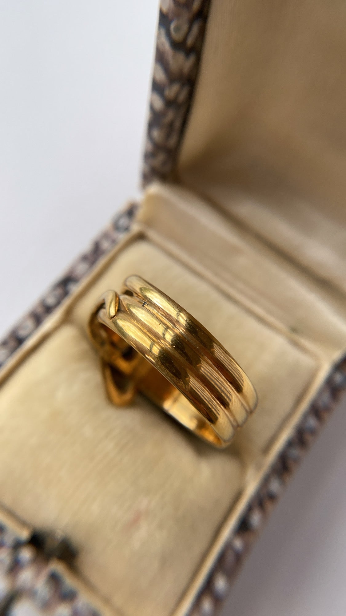 antique diamond snake ring