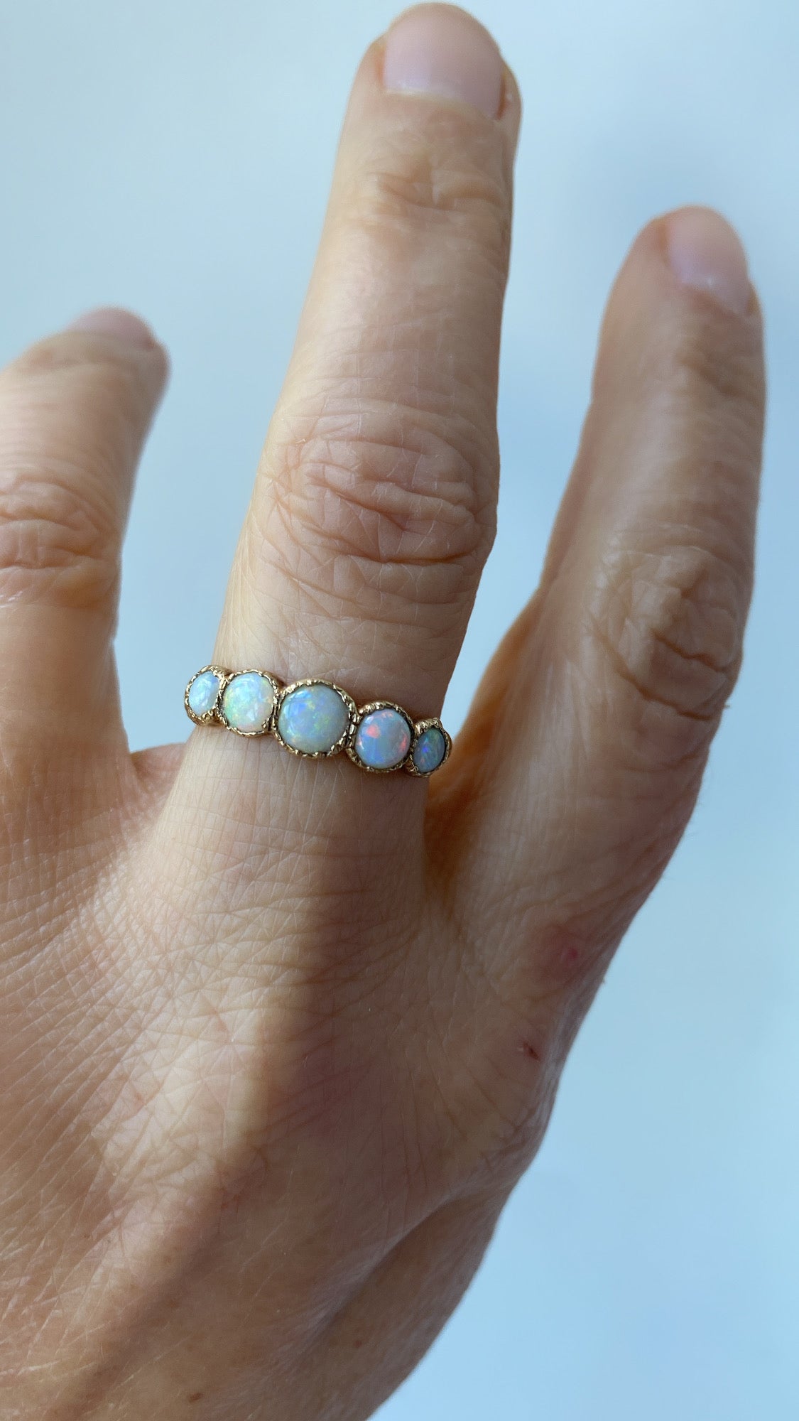 the opal half hoop