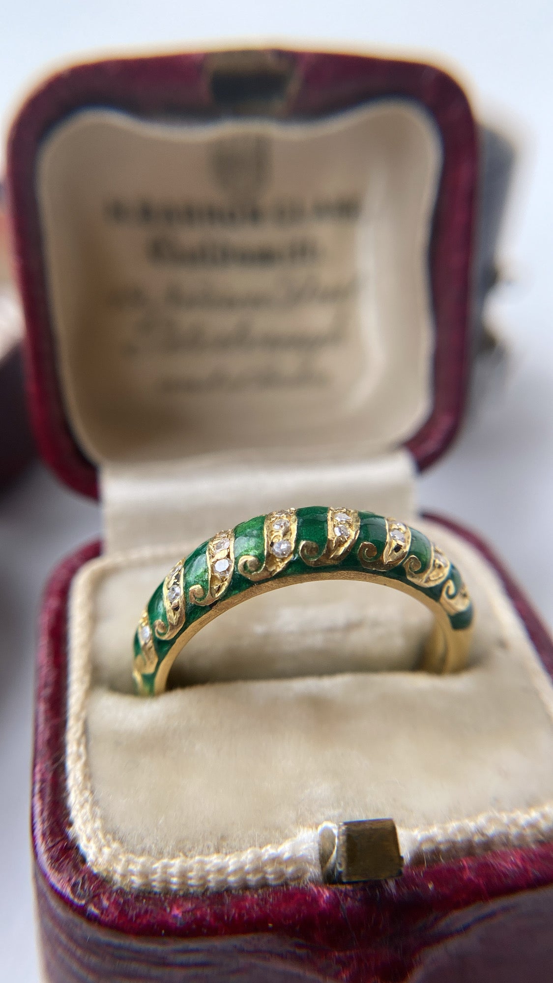 the french enamel and diamond band