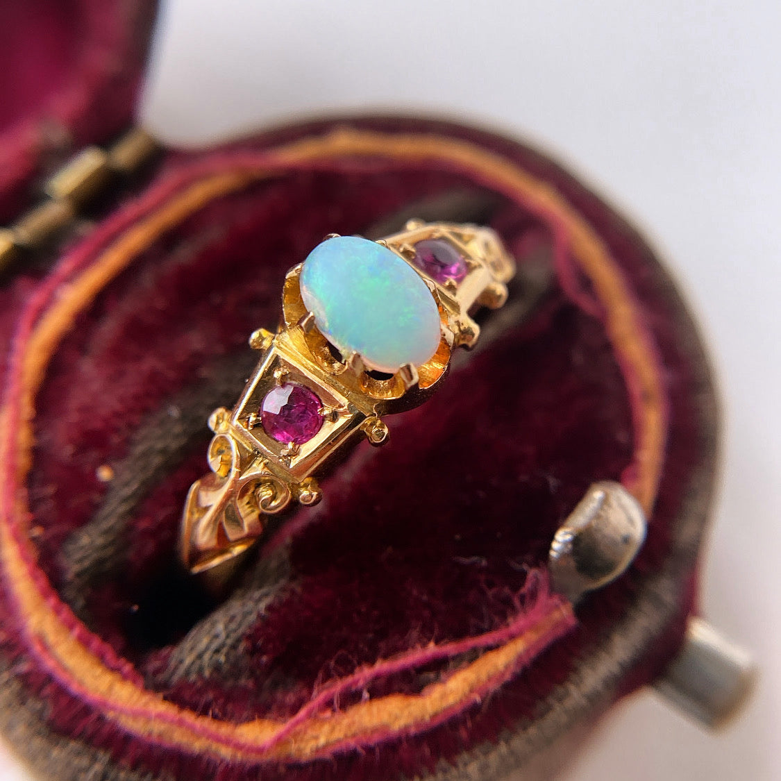 opal and ruby ring